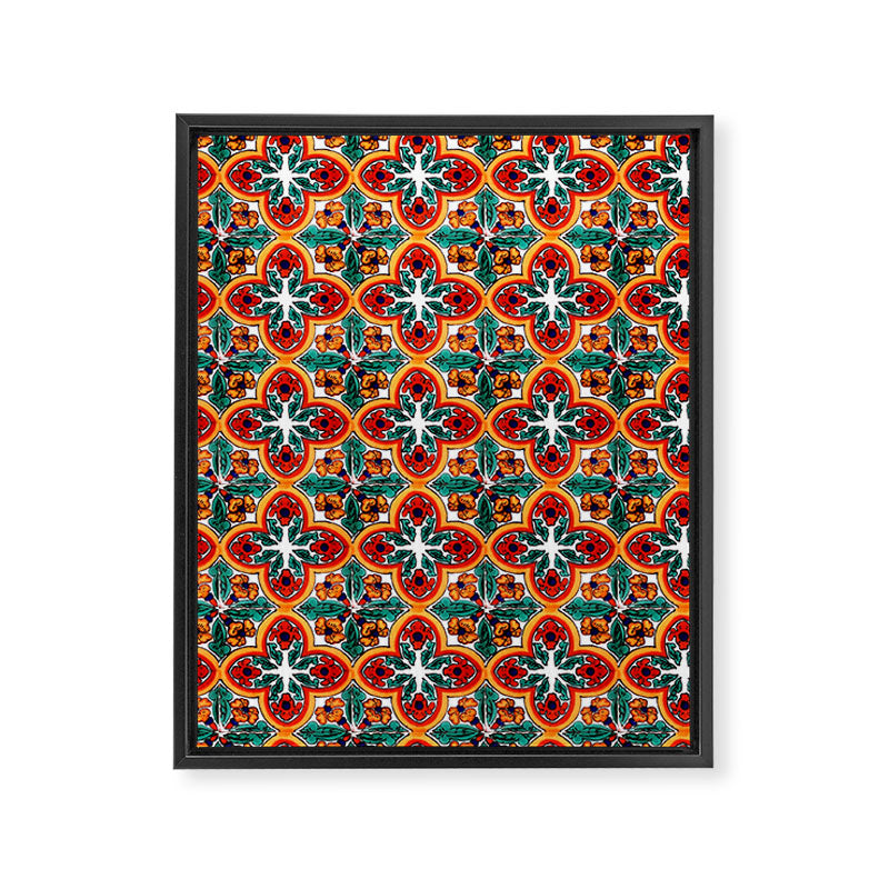 Talavera Mexican Tile Framed Canvas Print Gallery Image 8