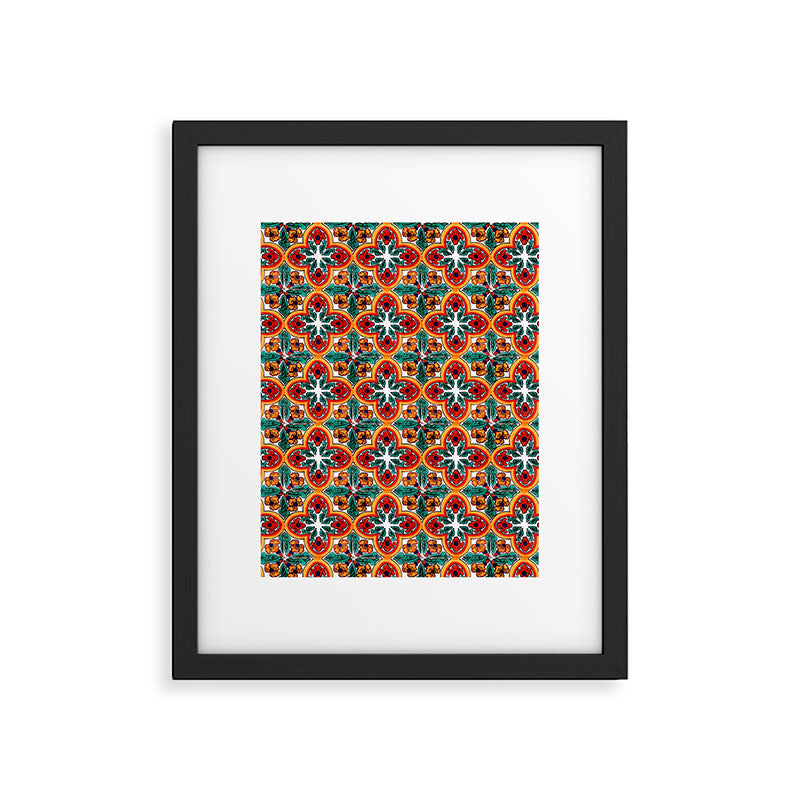 Talavera Mexican Tile Framed Art Print Gallery Image 6
