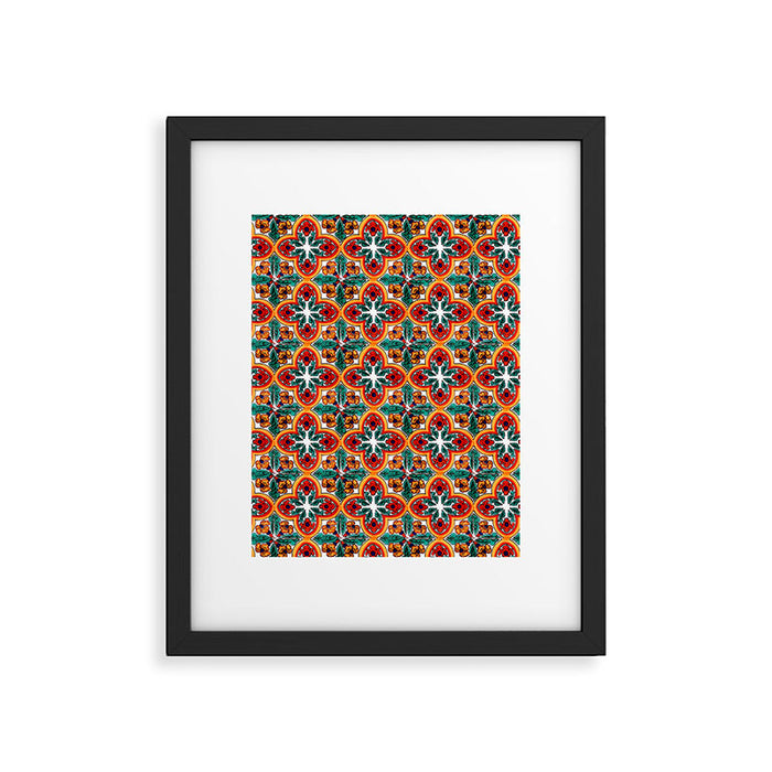 Talavera Mexican Tile Framed Art Print Gallery Image 1
