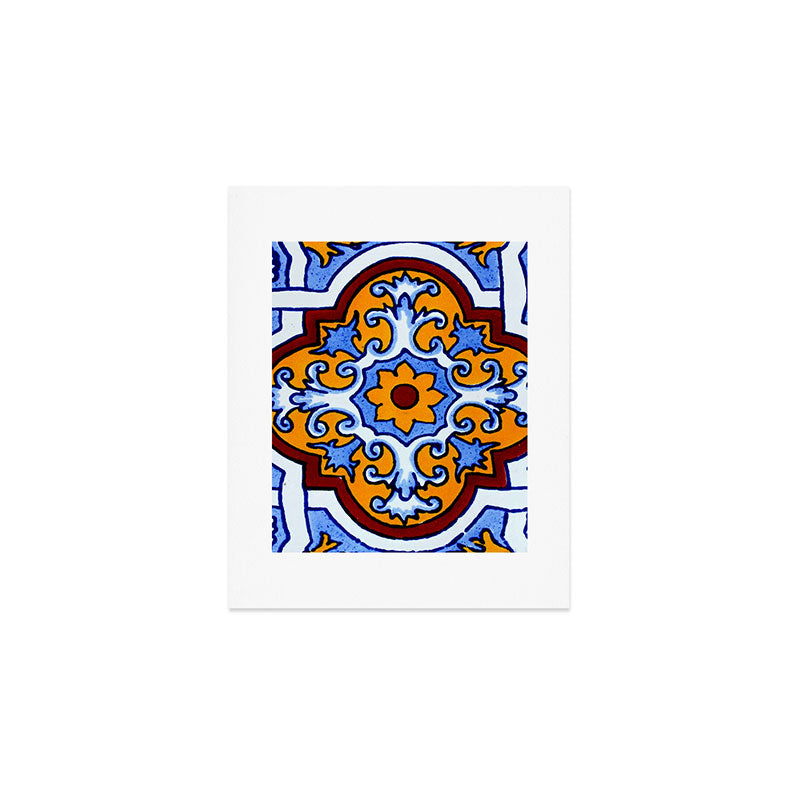 talavera mexican tile Art Print Gallery Image 1