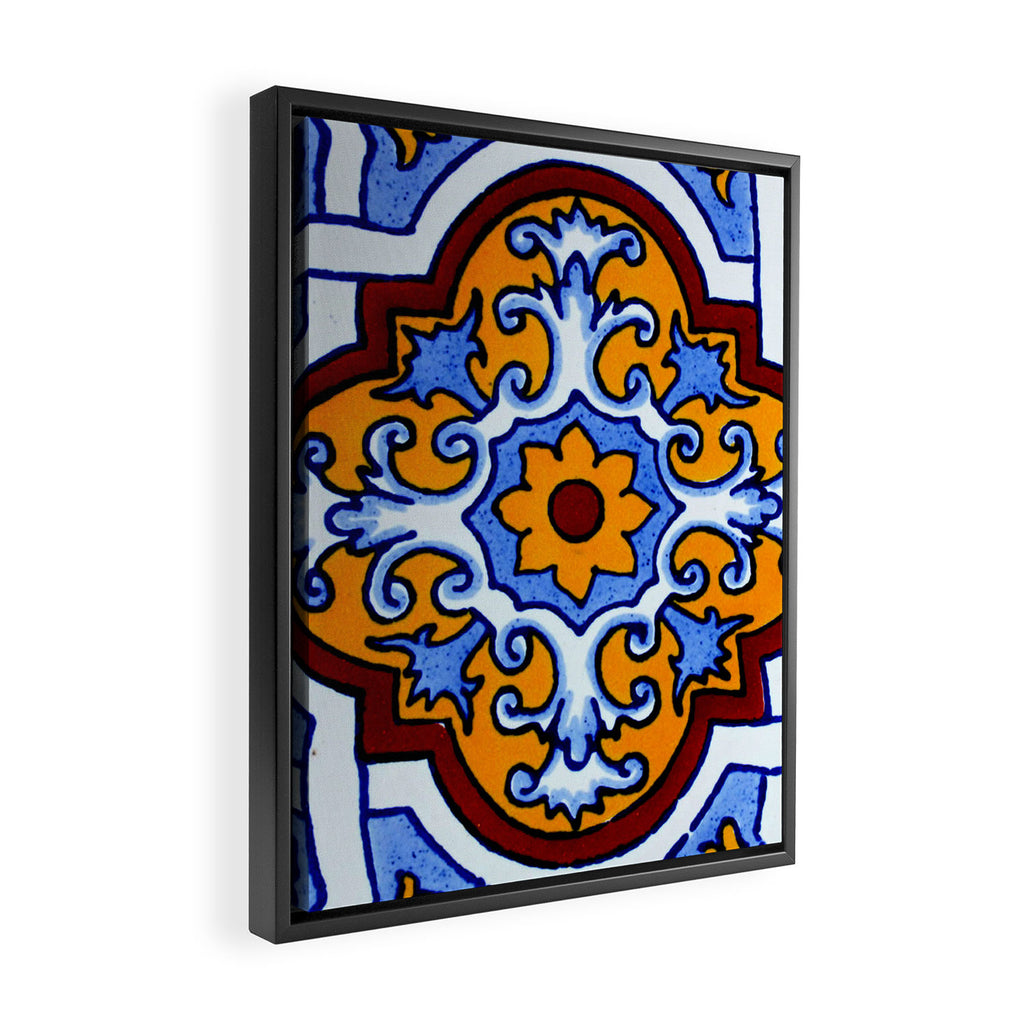 talavera mexican tile Framed Canvas Print Gallery Image 2