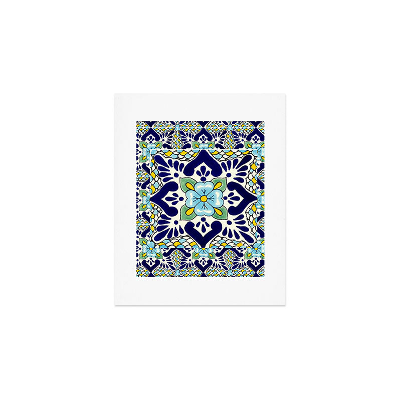 talavera mexican tile Art Print Gallery Image 1