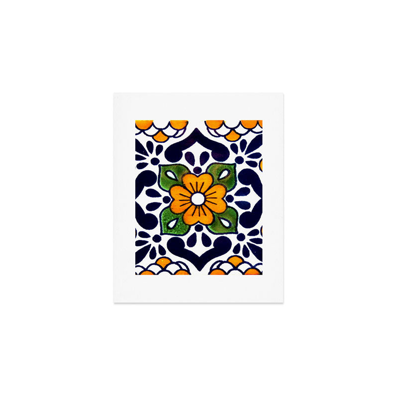 talavera mexican tile Art Print Gallery Image 1