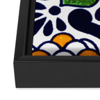 talavera mexican tile Framed Canvas Print Gallery Image 3