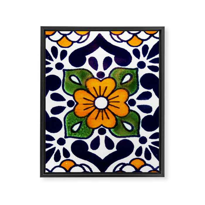 talavera mexican tile Framed Canvas Print Gallery Image 1