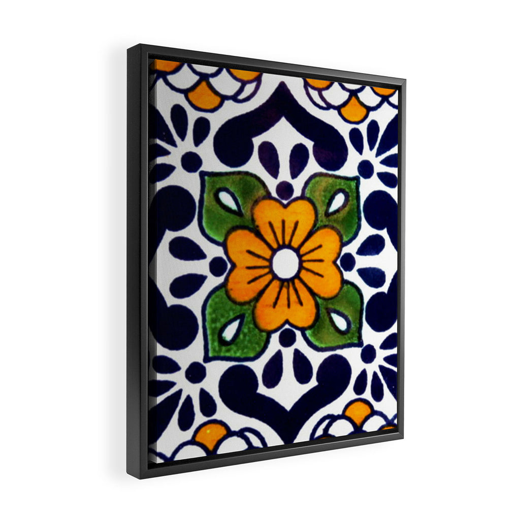 talavera mexican tile Framed Canvas Print Gallery Image 2