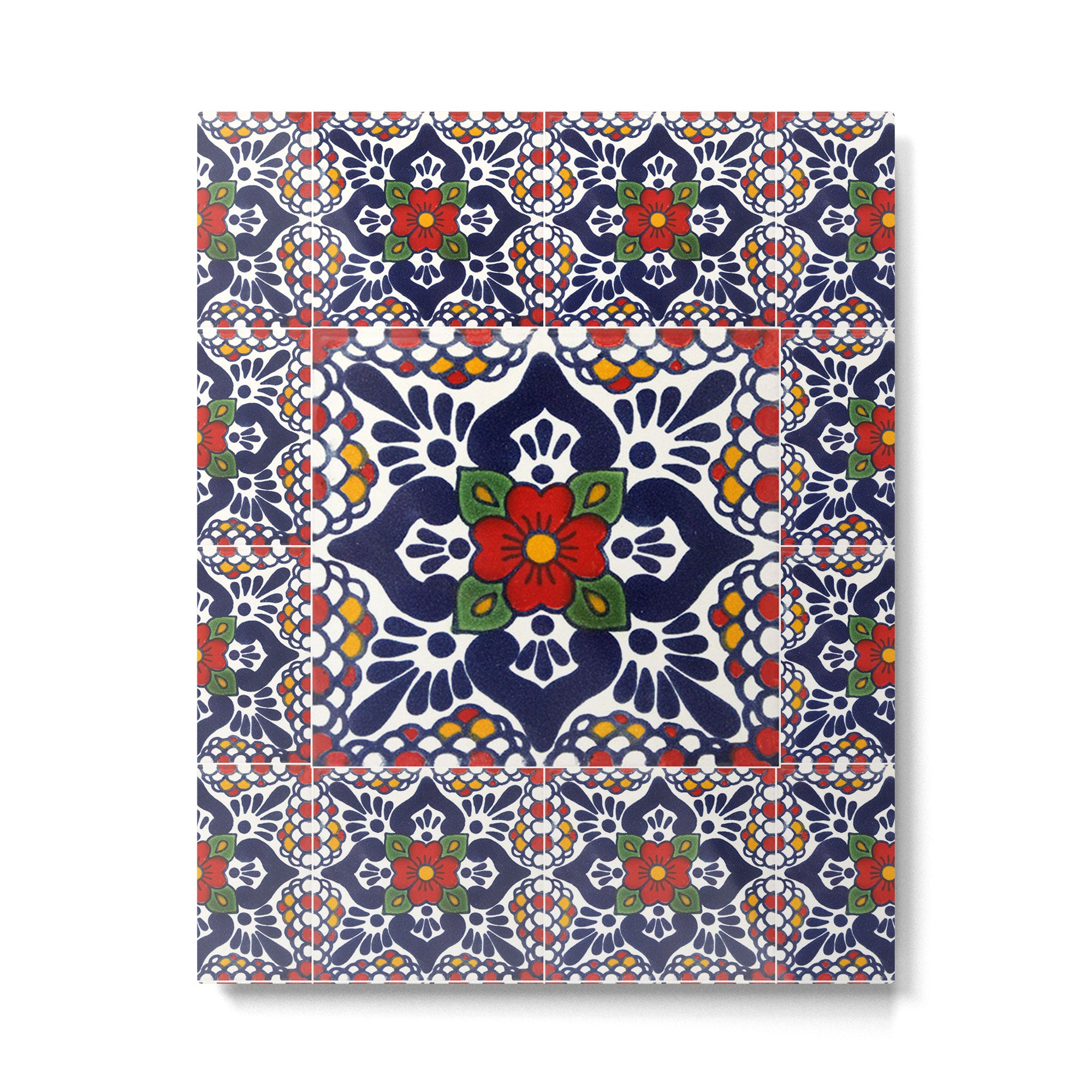 talavera mexican tile pattern Metal Print Gallery Image 6