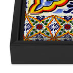 talavera mexican tile Framed Canvas Print Gallery Image 3