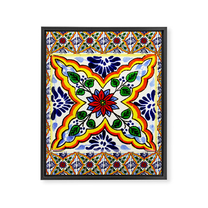 talavera mexican tile Framed Canvas Print Gallery Image 1