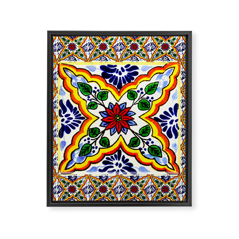 talavera mexican tile Framed Canvas Print Gallery Image 8