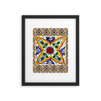 talavera mexican tile Framed Art Print Gallery Image 6