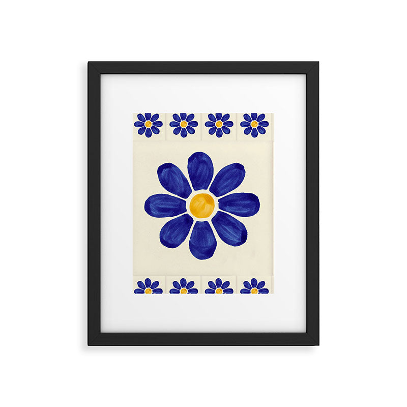 talavera mexican tile Framed Art Print Gallery Image 6