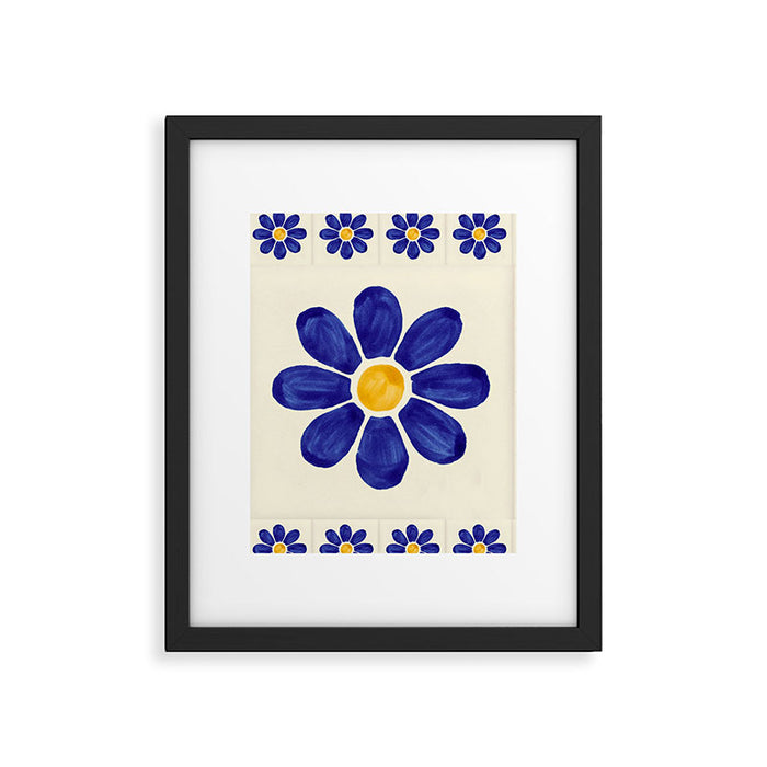 talavera mexican tile Framed Art Print Gallery Image 1