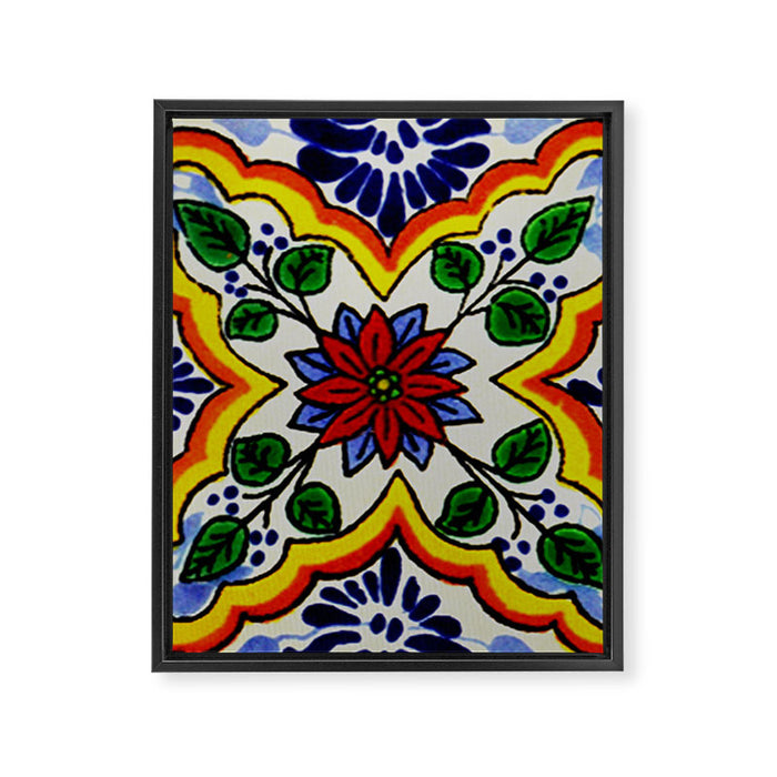 talaveramexican tile Framed Canvas Print Gallery Image 1