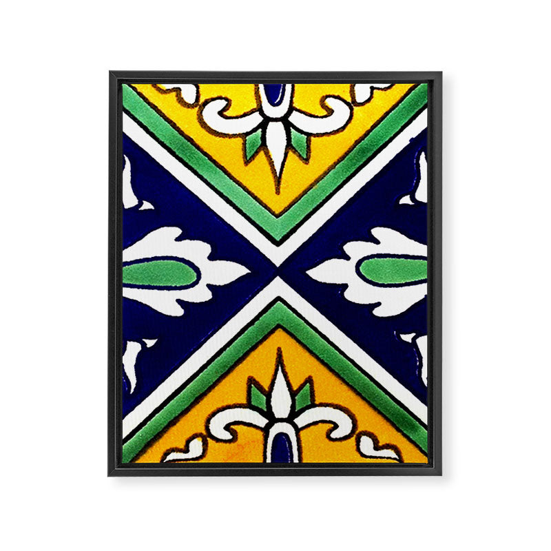 talaveramexican tile Framed Canvas Print Gallery Image 8