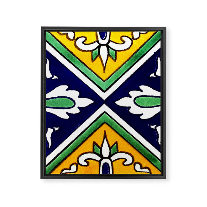 talaveramexican tile Framed Canvas Print Gallery Image 1