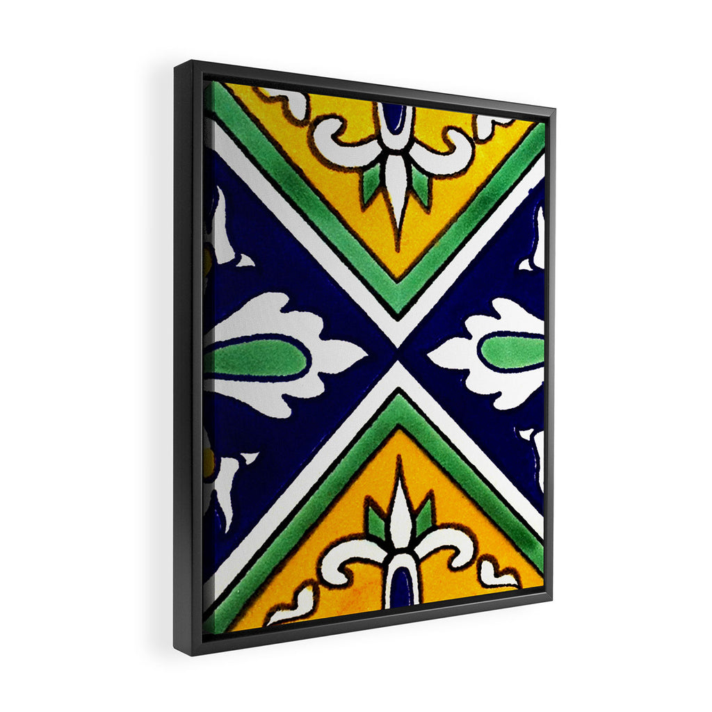 talaveramexican tile Framed Canvas Print Gallery Image 2