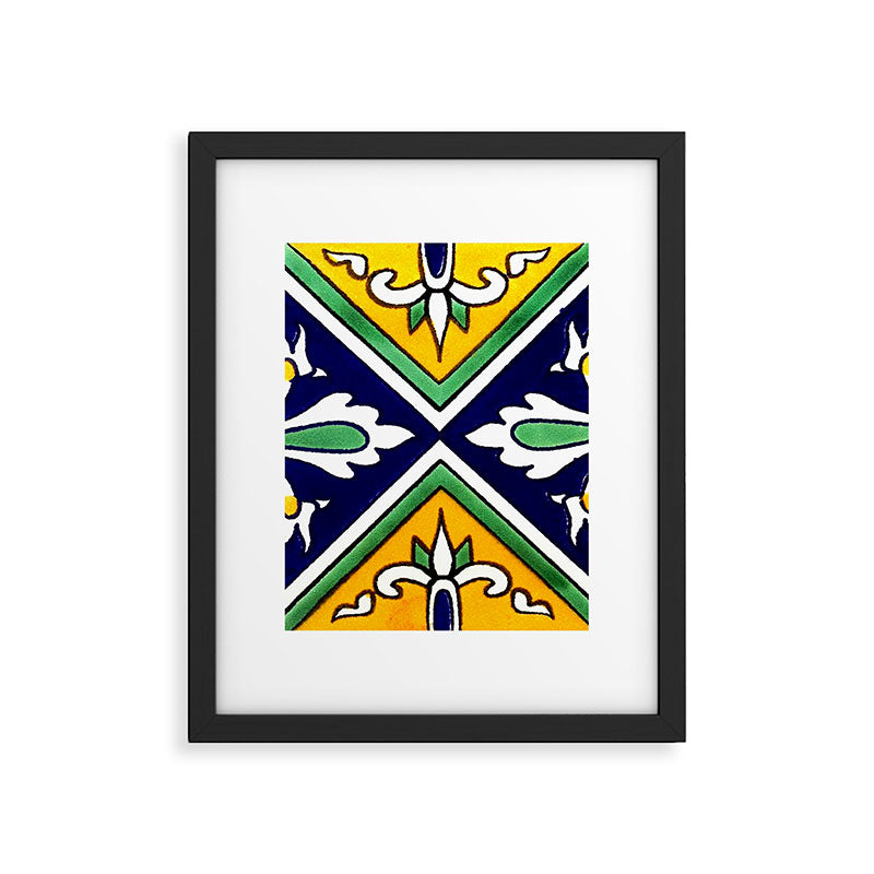 talaveramexican tile Framed Art Print Gallery Image 6