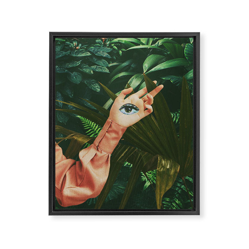 Palms Framed Canvas Print Gallery Image 6