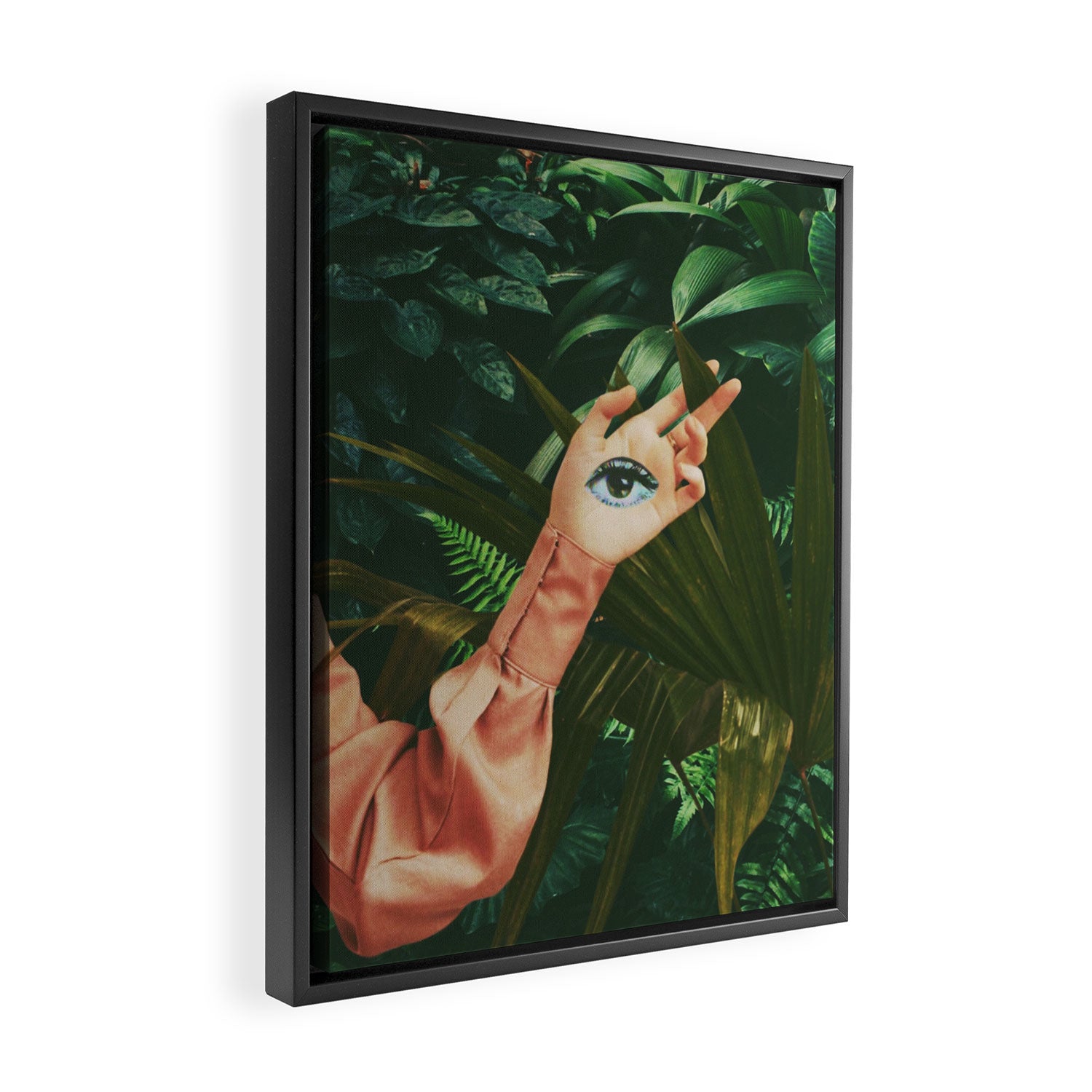Palms Framed Canvas Print Gallery Image 2