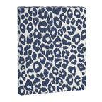 Ink Blue Leopard Print Canvas Print Gallery Image 8