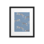 Leaping Cheetahs Cornflower Framed Art Print Gallery Image 5