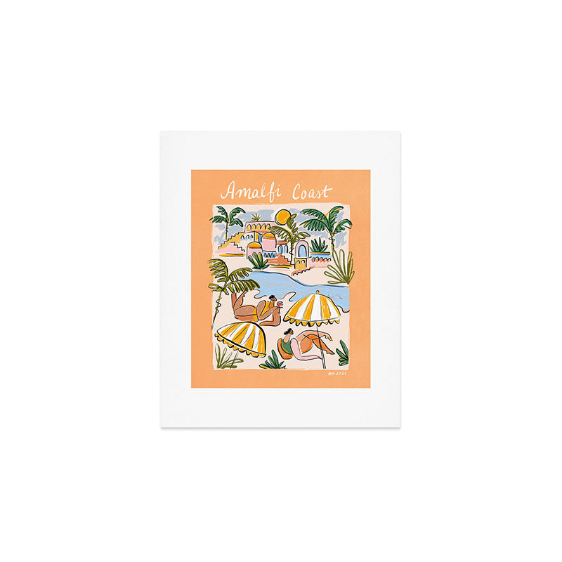 Amalfi Coast Italy (color) Art Print Gallery Image 1