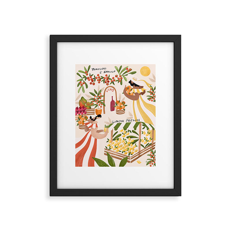 Italian market Framed Art Print Gallery Image 5