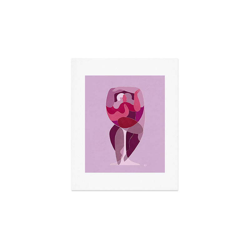 Wine Date Art Print Gallery Image 1
