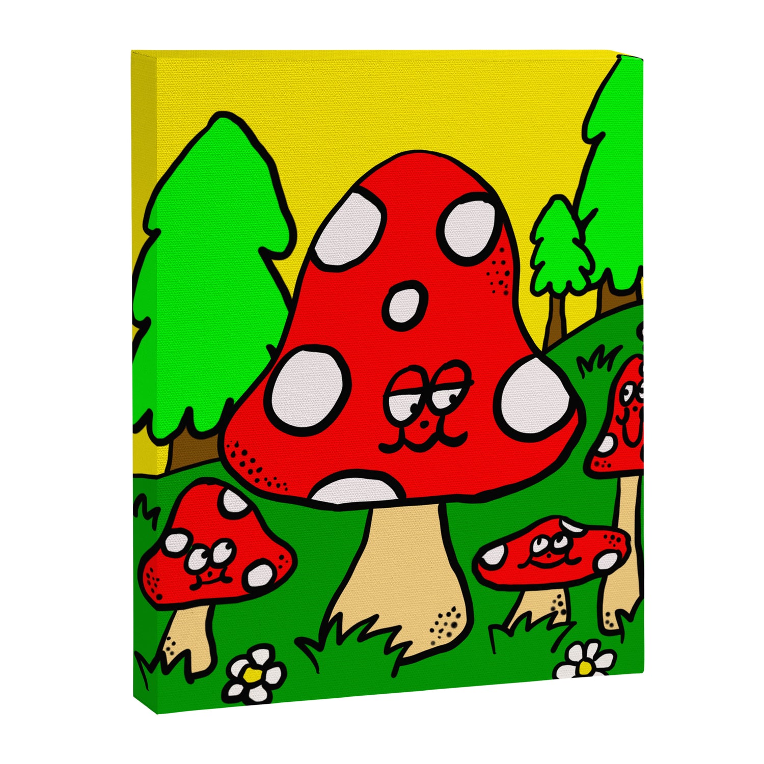 GROOVY SHROOMS Canvas Print Gallery Image 6