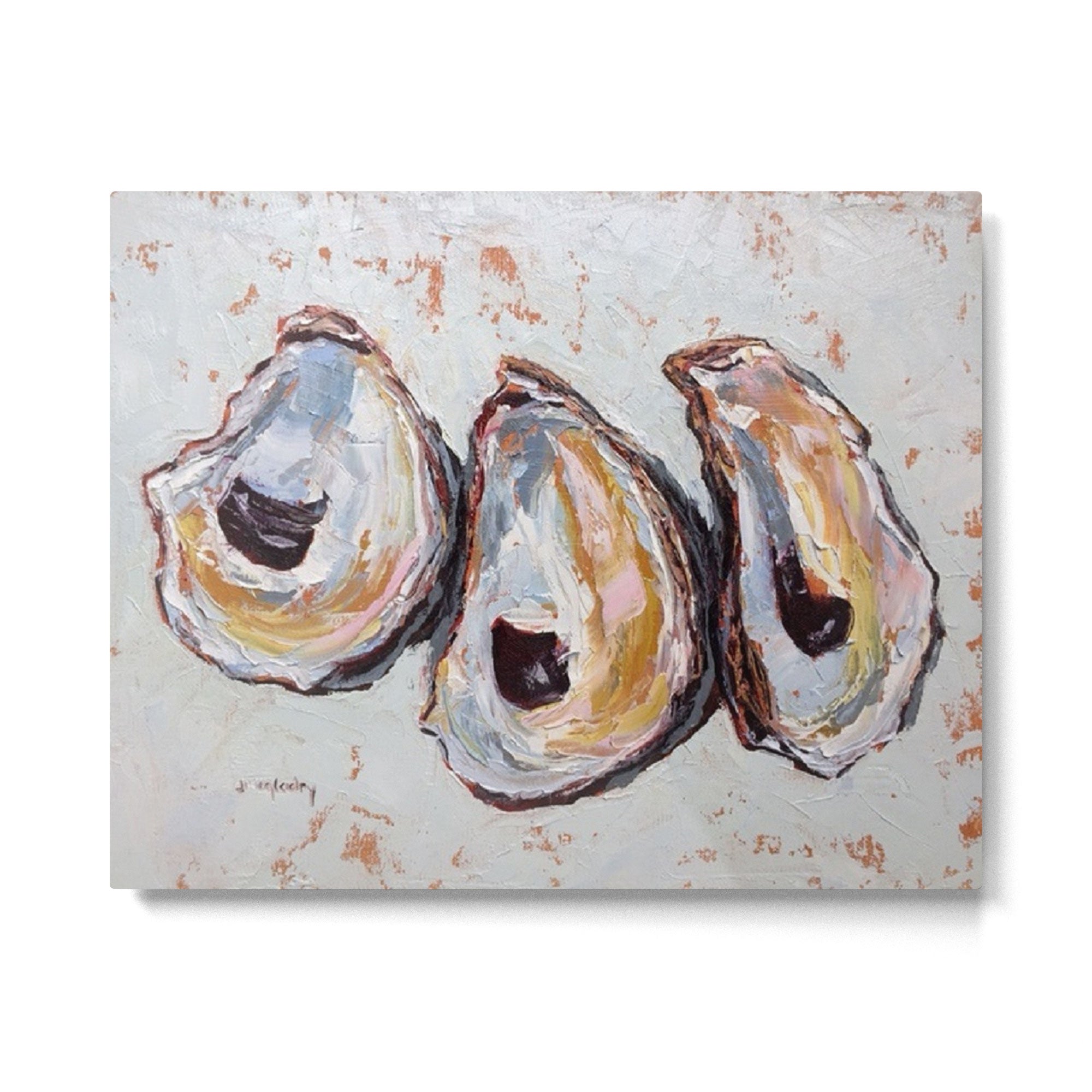 Oyster shells Metal Print Gallery Image 4