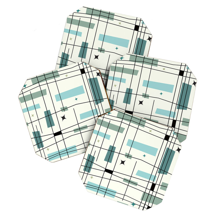 Mid Century Art Bauhaus Style Coaster Gallery Image 1