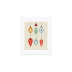 Mid Century Modern Christmas Baubles Art Print Gallery Image 1