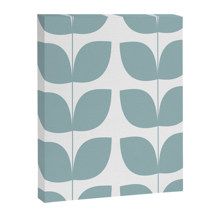 Mid Century Modern Leaves 01 Canvas Print Gallery Image 1