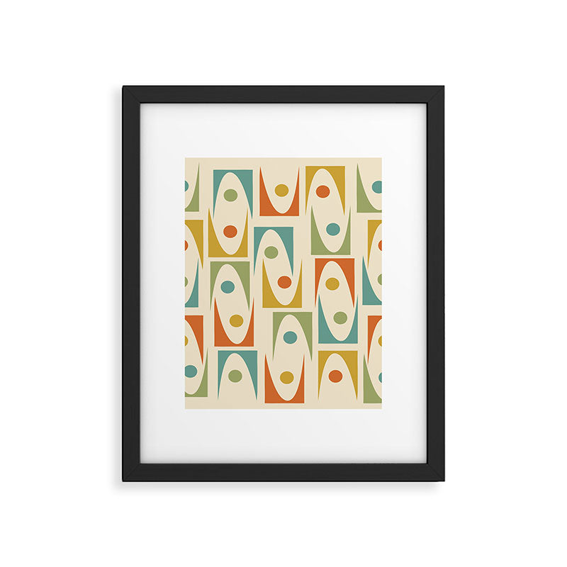 Mid Century Modern Ornaments  Framed Art Print Gallery Image 6