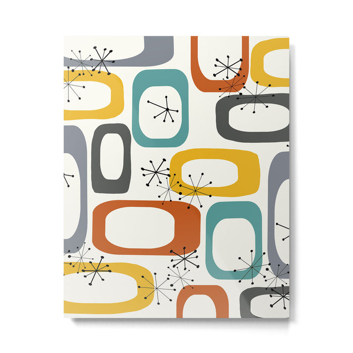 Mid Century Modern Shapes 02 #society6 #buyart Metal Print Gallery Image 1