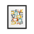 Mid Century Modern Shapes 02 #society6 #buyart Framed Art Print Gallery Image 6