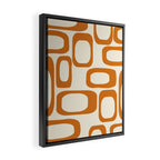 Mid Century Modern Shapes 1970s Orange #society6 #buyart  Framed Canvas Print Gallery Image 2