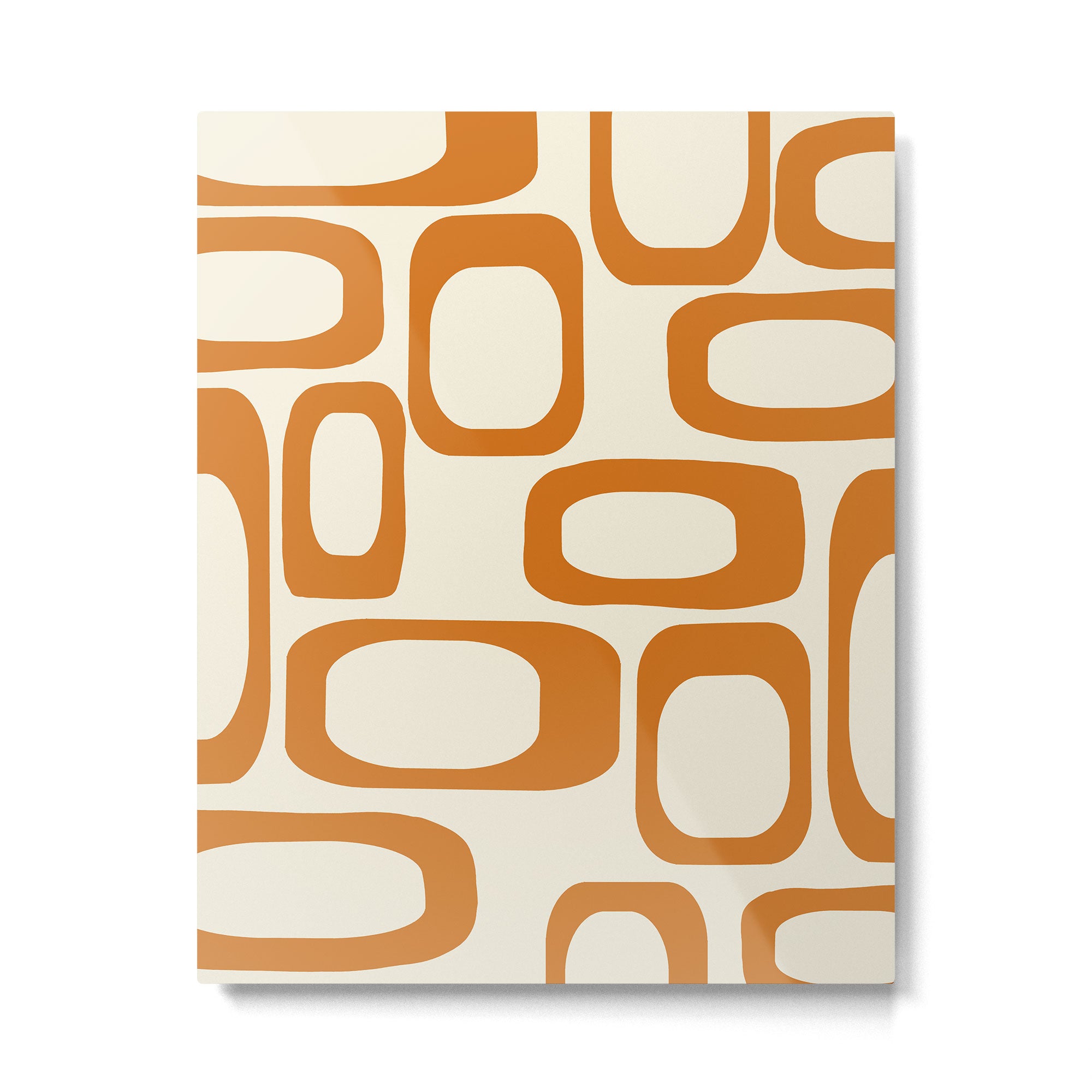 Mid Century Modern Shapes 1970s Orange #society6 #buyart  Metal Print Gallery Image 6