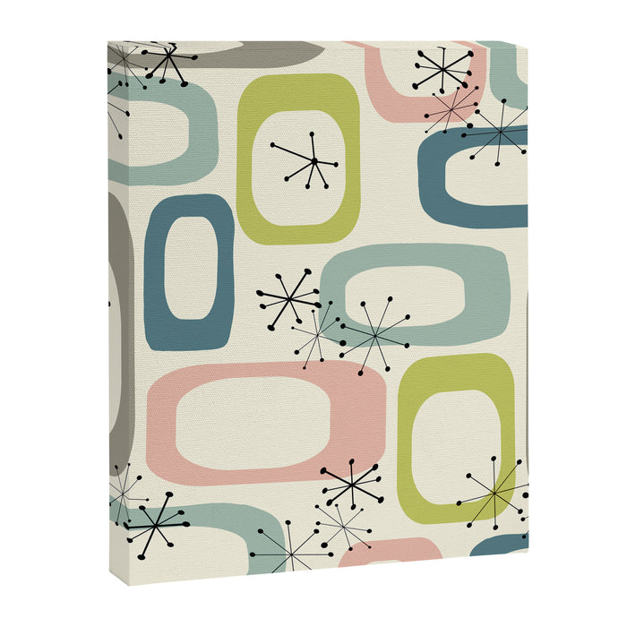 Mid Century Modern Shapes #society6 #buyart Canvas Print Gallery Image 1