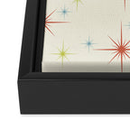 Mid Century Modern Stars 1950s Colors Framed Canvas Print Gallery Image 3