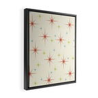 Mid Century Modern Stars 1950s Colors Framed Canvas Print Gallery Image 2
