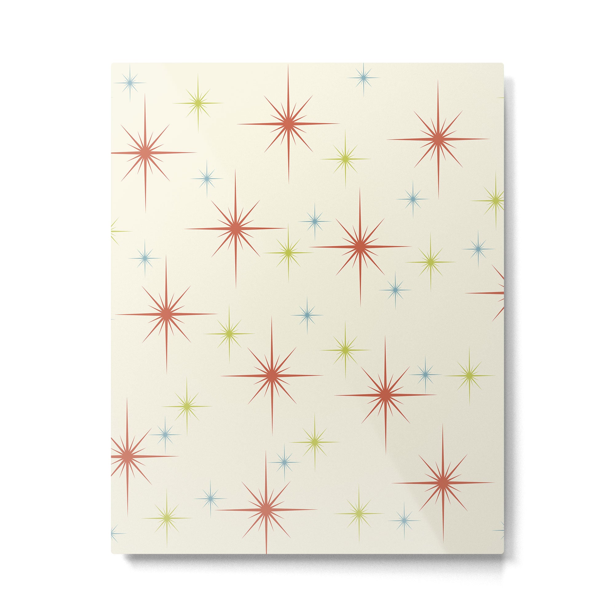 Mid Century Modern Stars 1950s Colors Metal Print Gallery Image 6