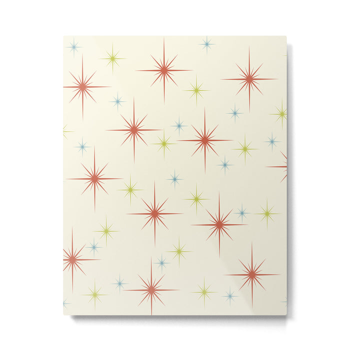 Mid Century Modern Stars 1950s Colors Metal Print Gallery Image 1