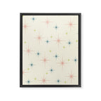 Mid Century Modern Stars Framed Canvas Print Gallery Image 8