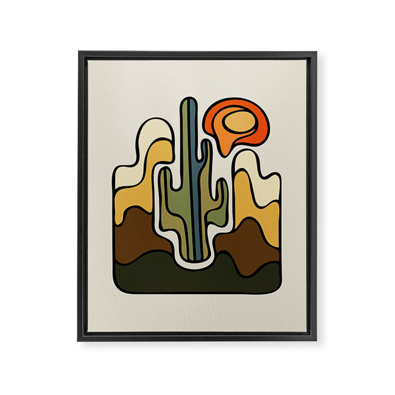 Desert Sun Framed Canvas Print Gallery Image 8
