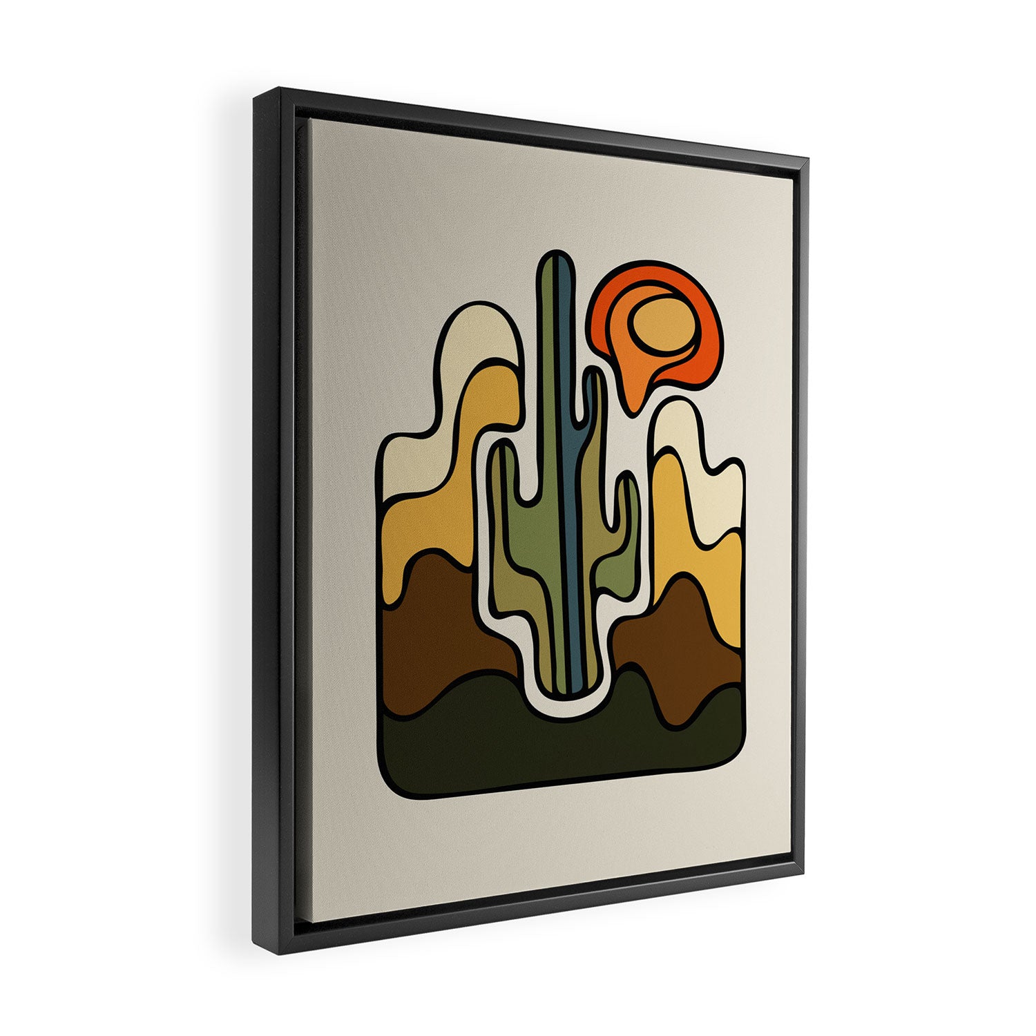 Desert Sun Framed Canvas Print Gallery Image 2