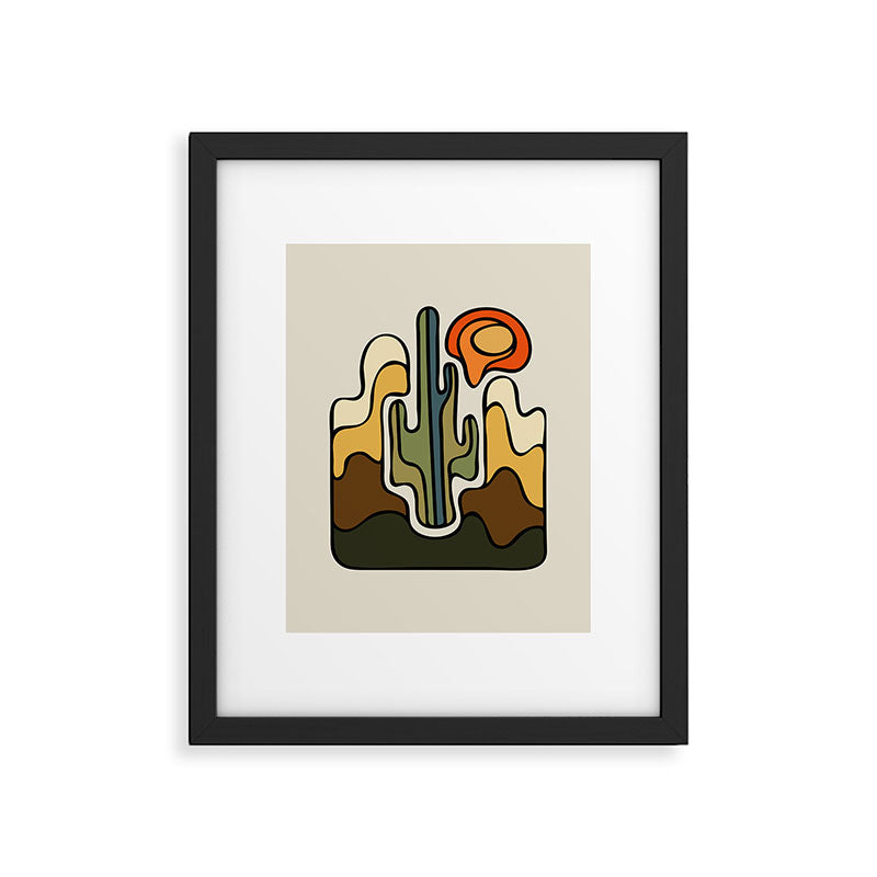 Desert Sun Framed Art Print Gallery Image 1