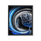 Burnt Letters Framed Canvas Print Gallery Image 6