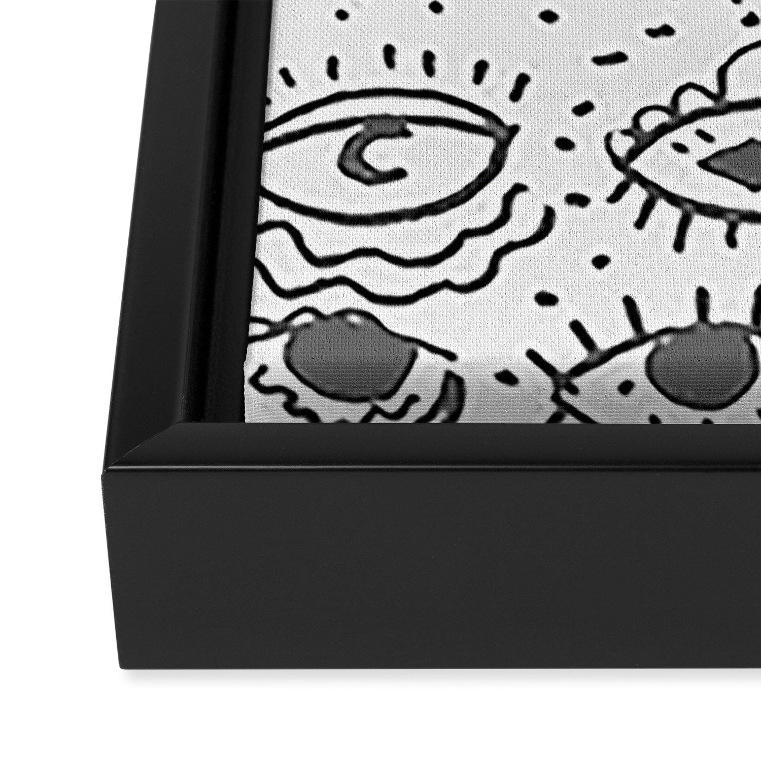 EYES PATTERN Framed Canvas Print Gallery Image 3